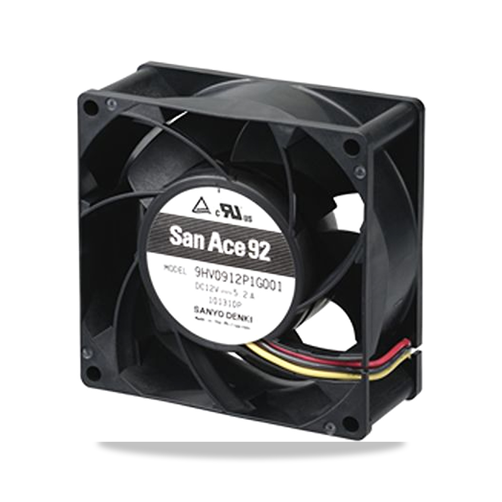 صورة منتج مروحة شفط وتبريد محورية (Axial Fan) 24 فولت 60 واط 2.5 أمبير 92 مم 38 مم Sanyo Denki موديل 9HV0924P1G001 - كود الصنف reemco-2027-0861766 - ماركة يباع من خلال reemco - توريد وتصوير حصري لشركة ريمكو القابضة السعودية
