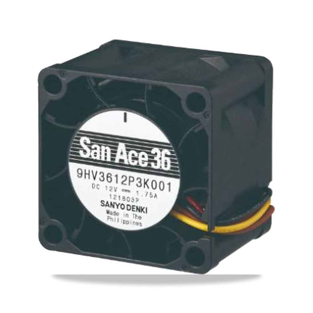 صورة منتج مروحة شفط وتبريد محورية (Axial Fan) 12 فولت 21 واط 1.75 أمبير 36 مم 28 مم Sanyo Denki موديل 9HV3612P3K001 - كود الصنف reemco-2027-0861784 - ماركة يباع من خلال reemco - توريد وتصوير حصري لشركة ريمكو القابضة السعودية