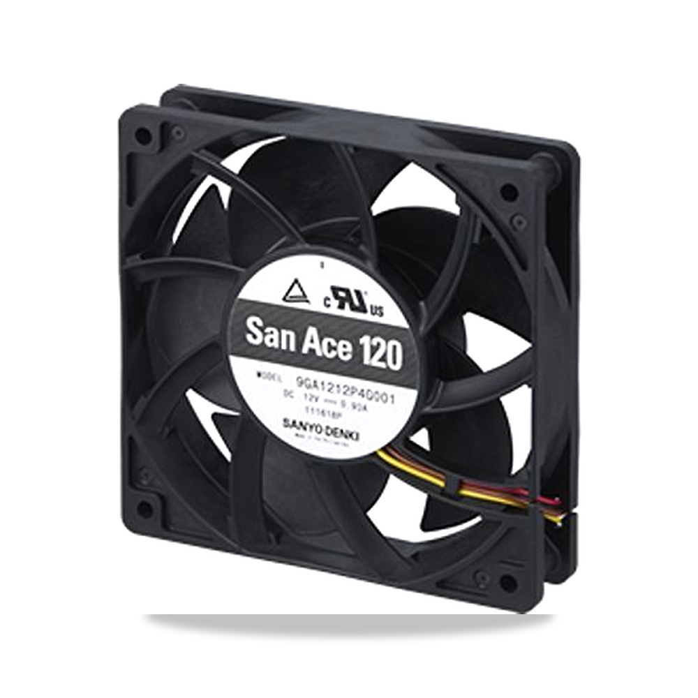 صورة منتج مروحة شفط وتبريد محورية (Axial Fan) 24 فولت 7.44 واط 0.31 أمبير 120 مم 25 مم Sanyo Denki موديل 9GA1224P4S001 - كود الصنف reemco-2027-0861805 - ماركة يباع من خلال reemco - توريد وتصوير حصري لشركة ريمكو القابضة السعودية