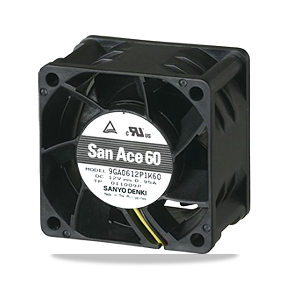 صورة منتج مروحة شفط وتبريد محورية (Axial Fan) 24 فولت 18 واط 0.75 أمبير 60 مم 38 مم Sanyo Denki موديل 9GA0624P1J03 - كود الصنف reemco-2027-0861810 - ماركة يباع من خلال reemco - توريد وتصوير حصري لشركة ريمكو القابضة السعودية