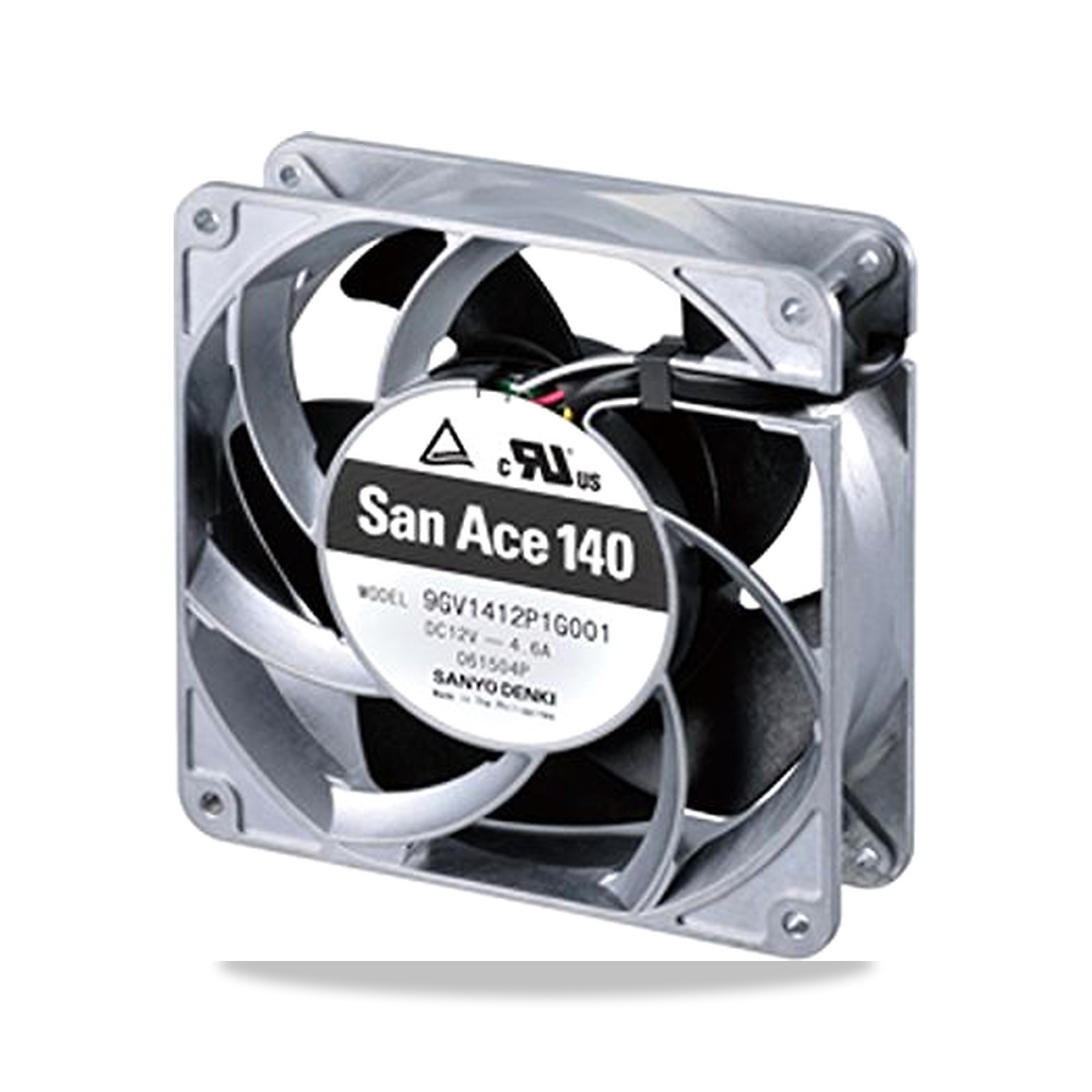 صورة منتج مروحة شفط وتبريد محورية (Axial Fan) 24 فولت 20.4 واط 0.85 أمبير 140 مم 38 مم Sanyo Denki موديل 9GV1424P1H001 - كود الصنف reemco-2027-0861816 - ماركة يباع من خلال reemco - توريد وتصوير حصري لشركة ريمكو القابضة السعودية