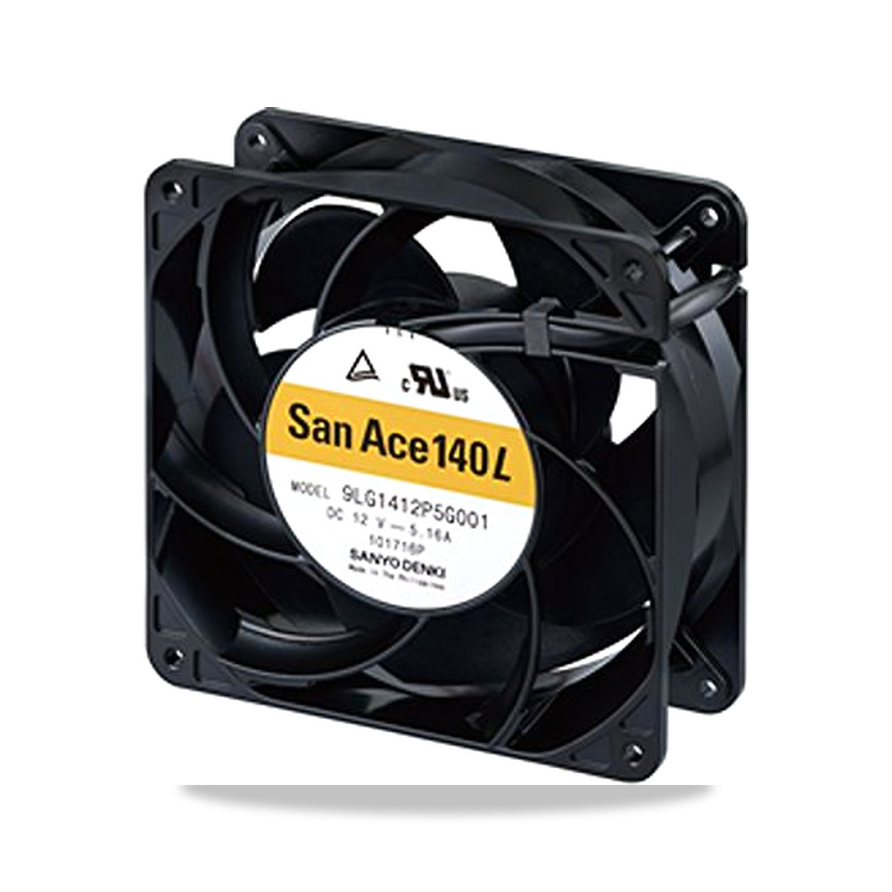 صورة منتج مروحة شفط وتبريد محورية (Axial Fan) 12 فولت 62 واط 5.16 أمبير 140 مم 51 مم Sanyo Denki موديل 9LG1412P5G001 - كود الصنف reemco-2027-0861822 - ماركة يباع من خلال reemco - توريد وتصوير حصري لشركة ريمكو القابضة السعودية