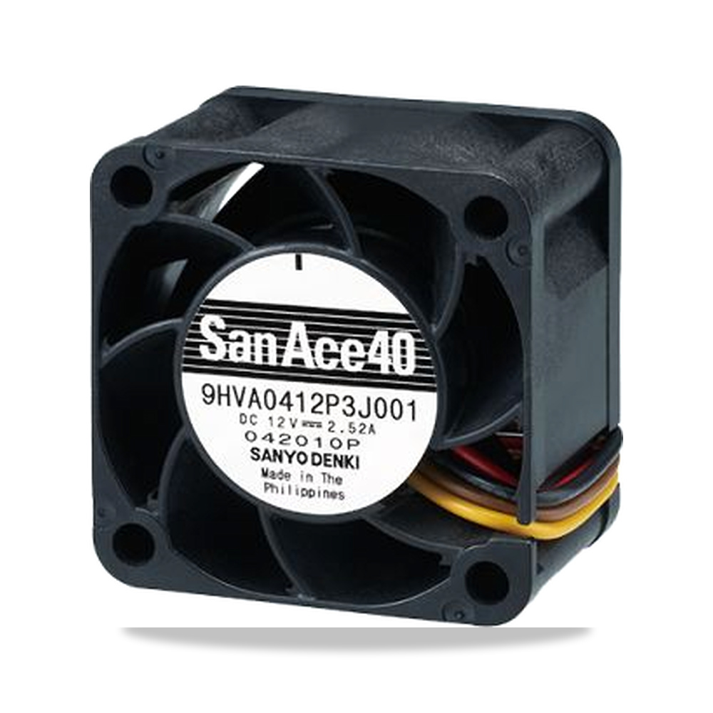 صورة منتج مروحة شفط وتبريد محورية (Axial Fan) 12 فولت 31.2 واط 2.6 أمبير 40 مم 28 مم Sanyo Denki موديل 9HVA0412P3J001 - كود الصنف reemco-2027-0861837 - ماركة يباع من خلال reemco - توريد وتصوير حصري لشركة ريمكو القابضة السعودية