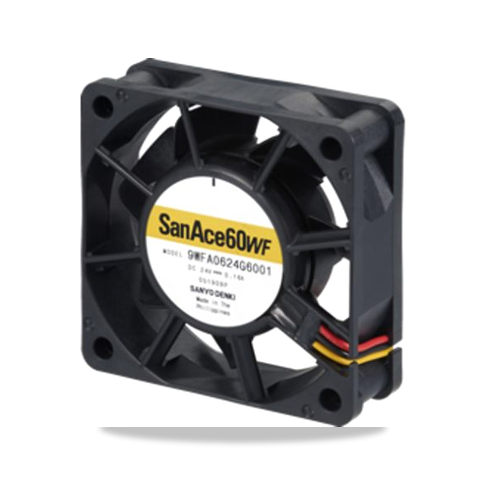 صورة منتج مروحة شفط وتبريد محورية (Axial Fan) 24 فولت 3.8 واط 160 مللي أمبير 60 مم 20 مم Sanyo Denki موديل 9WFA0624G6001 - كود الصنف reemco-2027-0861842 - ماركة يباع من خلال reemco - توريد وتصوير حصري لشركة ريمكو القابضة السعودية