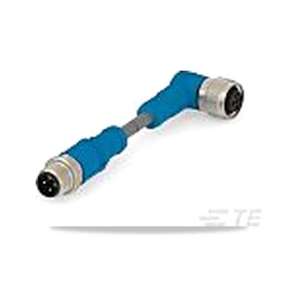صورة منتج كابل وسلك ذكر أنثى 0.5 متر 4 خط/قطب M12 TE Connectivity موديل T4152124004-001 – الطول 0.5m – نوع الخامة Polyurethane - كود الصنف reemco-2027-0877276 - ماركة يباع من خلال reemco - توريد وتصوير حصري لشركة ريمكو القابضة السعودية
