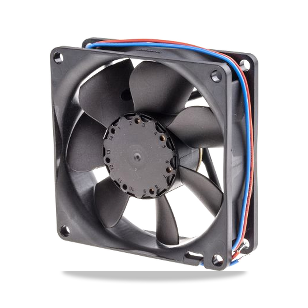 صورة منتج مروحة شفط وتبريد محورية (Axial Fan) 12 فولت 2.8 واط 233 مللي أمبير 80 مم 25 مم ebm-papst موديل 8412NGH - كود الصنف reemco-2027-0885590 - ماركة يباع من خلال reemco - توريد وتصوير حصري لشركة ريمكو القابضة السعودية