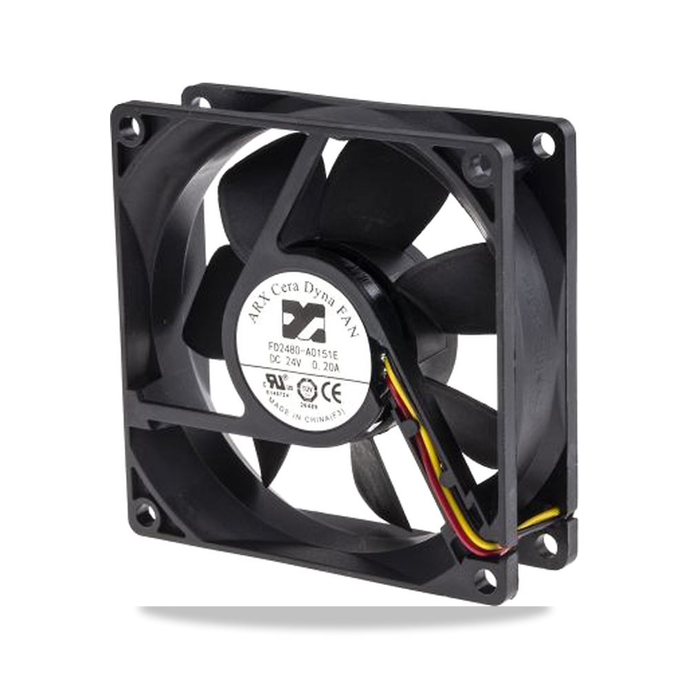 صورة منتج مروحة شفط وتبريد محورية (Axial Fan) 24 فولت 3.84 واط 160 مللي أمبير 80 مم 25.4 مم ARX موديل FD2480-A0151E3AL - كود الصنف reemco-2027-0885632 - ماركة يباع من خلال reemco - توريد وتصوير حصري لشركة ريمكو القابضة السعودية