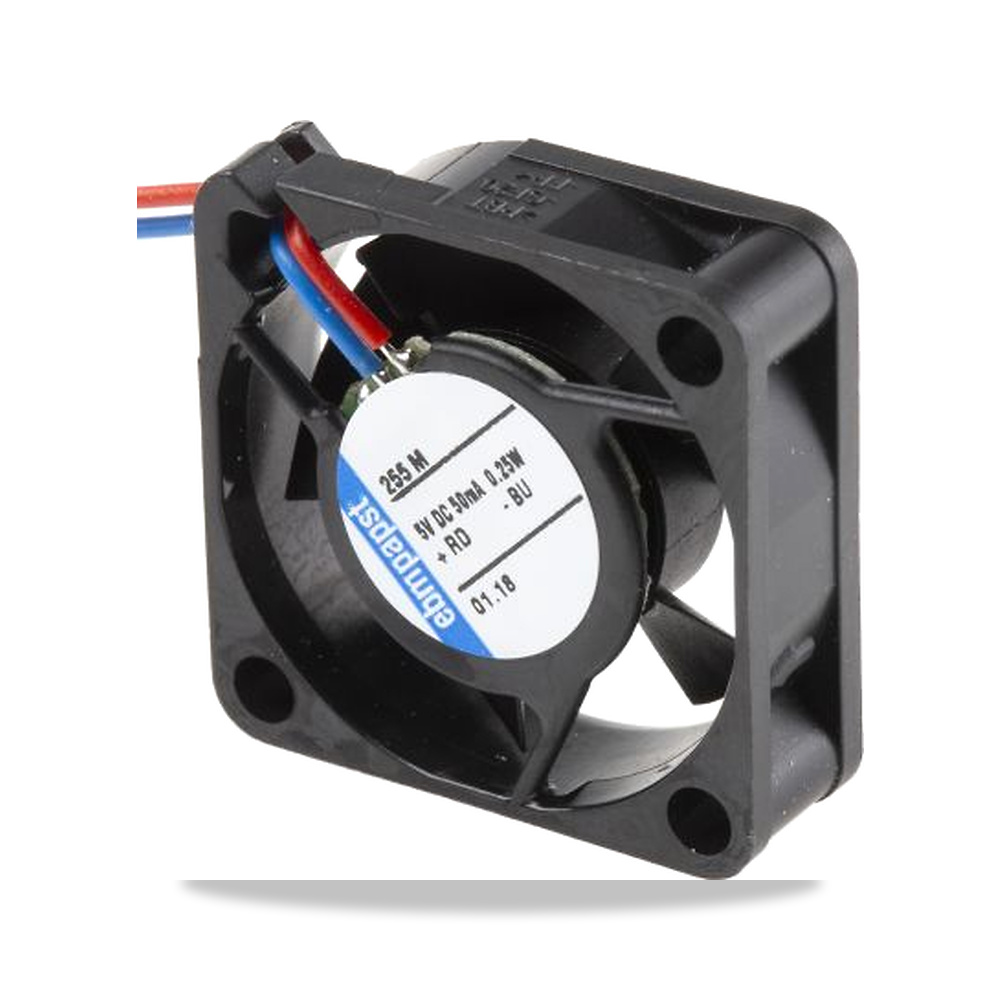 صورة منتج مروحة شفط وتبريد محورية (Axial Fan) رمان بلي ومحمل دوران 5 فولت 25 مم 8 مم IP20 ebm-papst موديل 255M - كود الصنف reemco-2027-0886354 - ماركة يباع من خلال reemco - توريد وتصوير حصري لشركة ريمكو القابضة السعودية