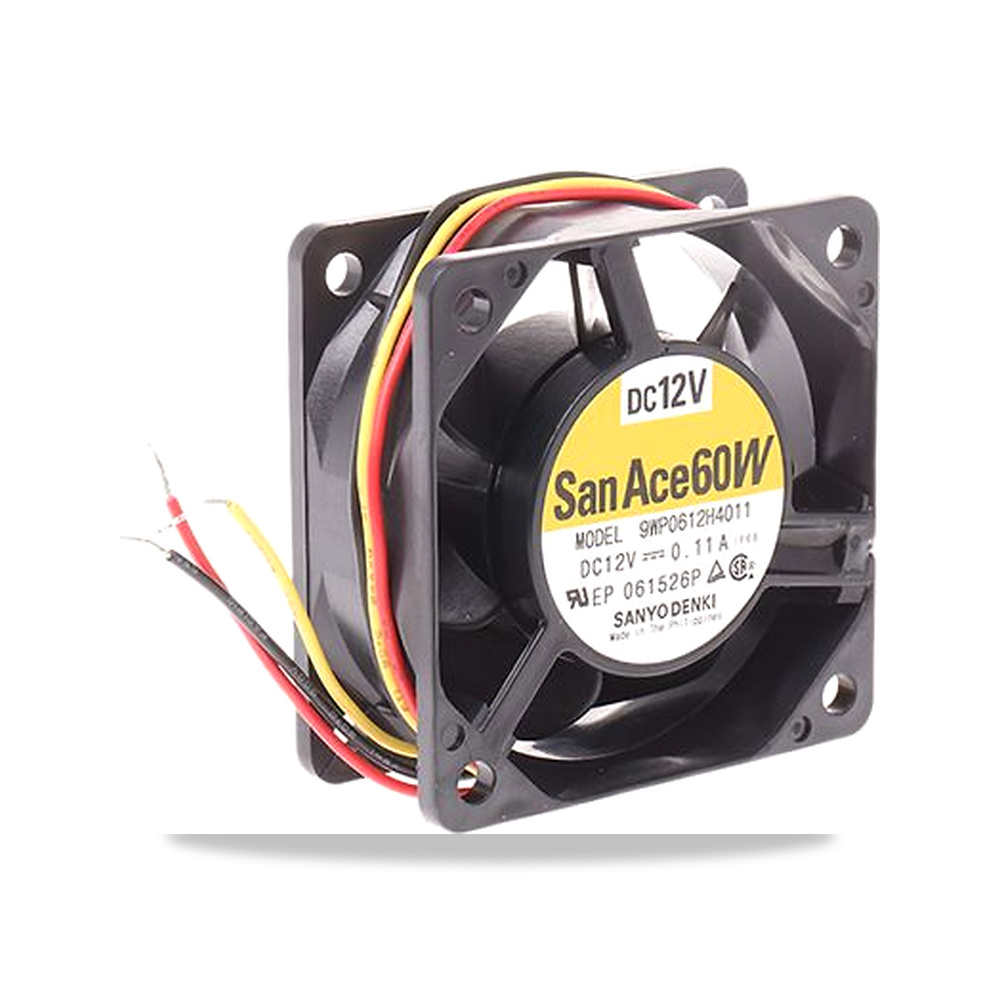 صورة منتج مروحة شفط وتبريد محورية (Axial Fan) 12 فولت 1.32 واط 110 مللي أمبير 60 مم 25 مم Sanyo Denki موديل 9WP0612H4011 - كود الصنف reemco-2027-0887546 - ماركة يباع من خلال reemco - توريد وتصوير حصري لشركة ريمكو القابضة السعودية