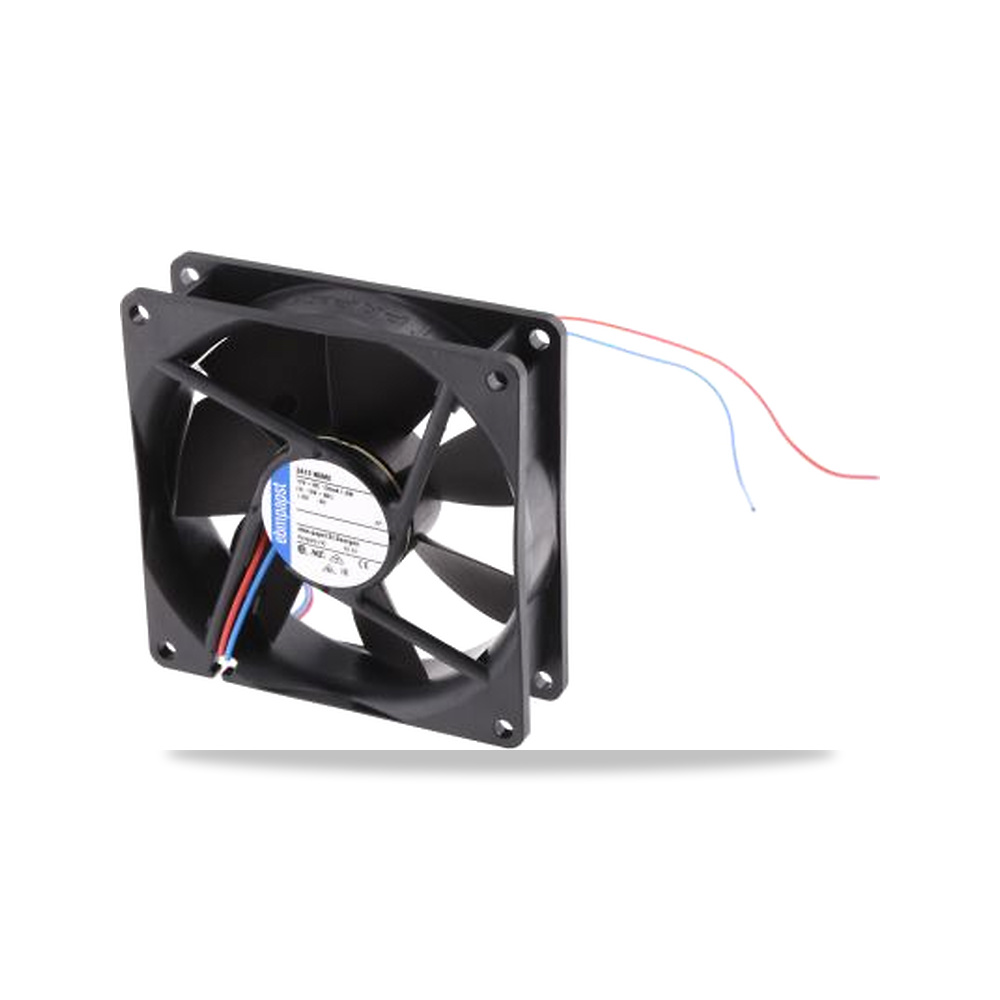 صورة منتج مروحة شفط وتبريد محورية (Axial Fan) رمان بلي ومحمل دوران 12 فولت 1.6 واط 133 مللي أمبير 92 مم موديل 3412NGME - كود الصنف reemco-2027-0890730 - ماركة يباع من خلال reemco - توريد وتصوير حصري لشركة ريمكو القابضة السعودية