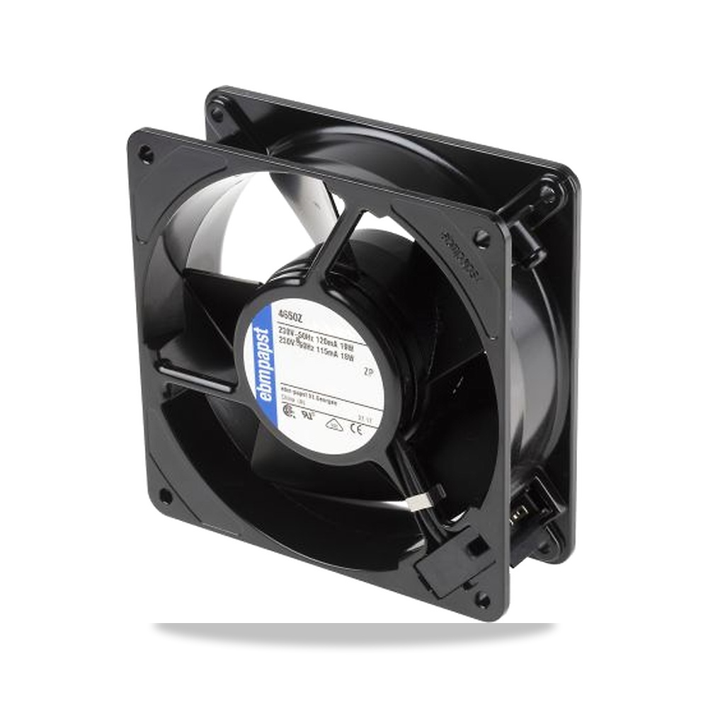 صورة منتج مروحة شفط وتبريد محورية (Axial Fan) 230 فولت 19 واط 119 مم 38 مم IP20 ebm-papst موديل 4650Z - كود الصنف reemco-2027-0894049 - ماركة يباع من خلال reemco - توريد وتصوير حصري لشركة ريمكو القابضة السعودية