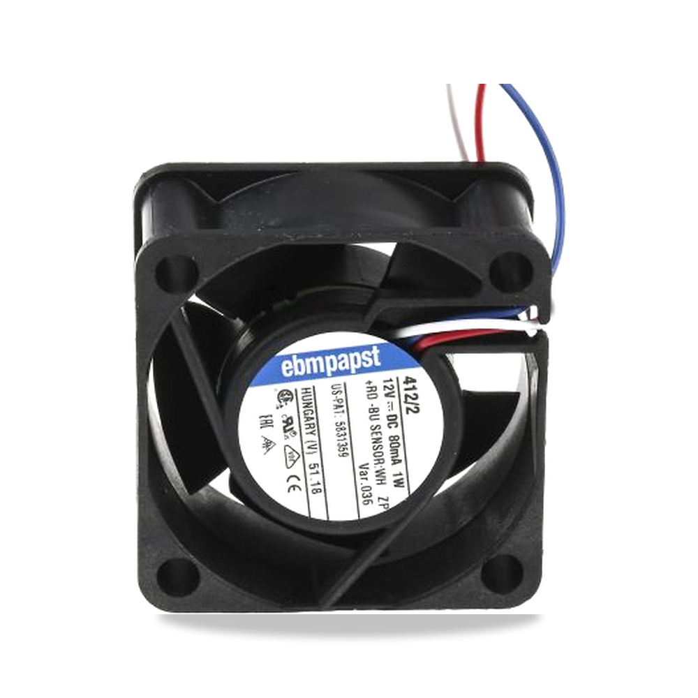 صورة منتج مروحة شفط وتبريد محورية (Axial Fan) رمان بلي ومحمل دوران 12 فولت 1 واط 70 مللي أمبير 40 مم موديل 412/2-036 - كود الصنف reemco-2027-0894260 - ماركة يباع من خلال reemco - توريد وتصوير حصري لشركة ريمكو القابضة السعودية