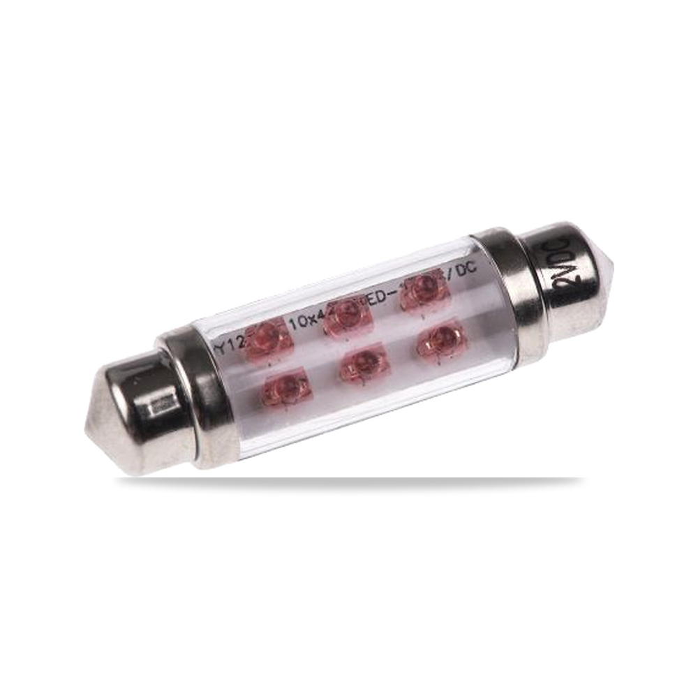 صورة منتج لمبة إضاءة أحمر 20 مللي أمبير 10X42 مم JKL Components موديل LE-0603-02R – التيار الكهربائي 20mA – 12 فولت dc - كود الصنف reemco-2027-0896428 - ماركة يباع من خلال reemco - توريد وتصوير حصري لشركة ريمكو القابضة السعودية