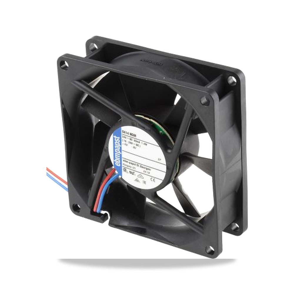 صورة منتج مروحة شفط وتبريد محورية (Axial Fan) 24 فولت 1.4 واط 58 مللي أمبير 80 مم 25 مم ebm-papst موديل 8414NGM - كود الصنف reemco-2027-0896494 - ماركة يباع من خلال reemco - توريد وتصوير حصري لشركة ريمكو القابضة السعودية