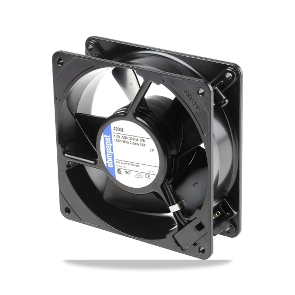 صورة منتج مروحة شفط وتبريد محورية (Axial Fan) 115 فولت 18 واط 119 مم 38 مم IP20 ebm-papst موديل 4600Z - كود الصنف reemco-2027-0896536 - ماركة يباع من خلال reemco - توريد وتصوير حصري لشركة ريمكو القابضة السعودية