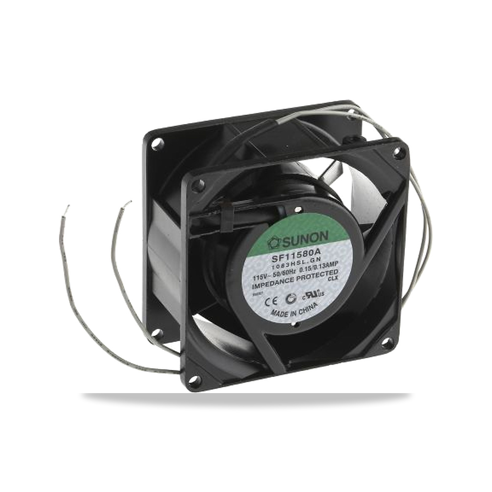 صورة منتج مروحة شفط وتبريد محورية (Axial Fan) رمان بلي ومحمل دوران 115 فولت 12 واط 130 مللي موديل SF11580A-1083HSL.GN - كود الصنف reemco-2027-0896830 - ماركة يباع من خلال reemco - توريد وتصوير حصري لشركة ريمكو القابضة السعودية