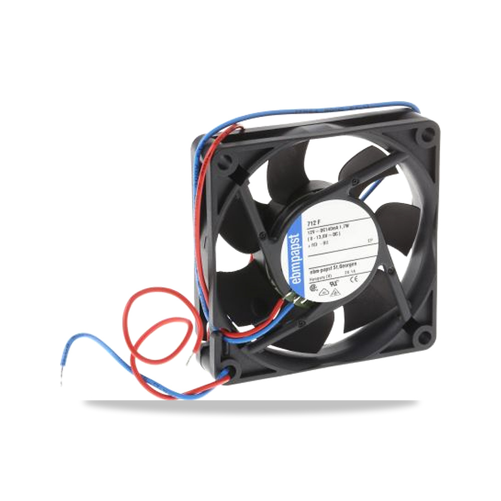 صورة منتج مروحة شفط وتبريد محورية (Axial Fan) 12 فولت 1.7 واط 142 مللي أمبير 70 مم 15 مم ebm-papst موديل 712F - كود الصنف reemco-2027-0897539 - ماركة يباع من خلال reemco - توريد وتصوير حصري لشركة ريمكو القابضة السعودية