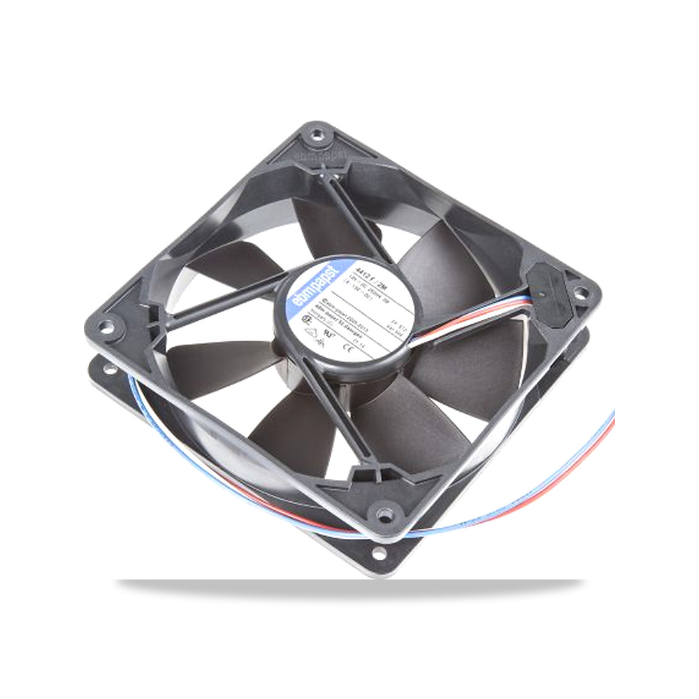 صورة منتج مروحة شفط وتبريد محورية (Axial Fan) 12 فولت 3.2 واط 119 مم 25 مم ebm-papst موديل 4412-F/2M-504 - كود الصنف reemco-2027-0897683 - ماركة يباع من خلال reemco - توريد وتصوير حصري لشركة ريمكو القابضة السعودية