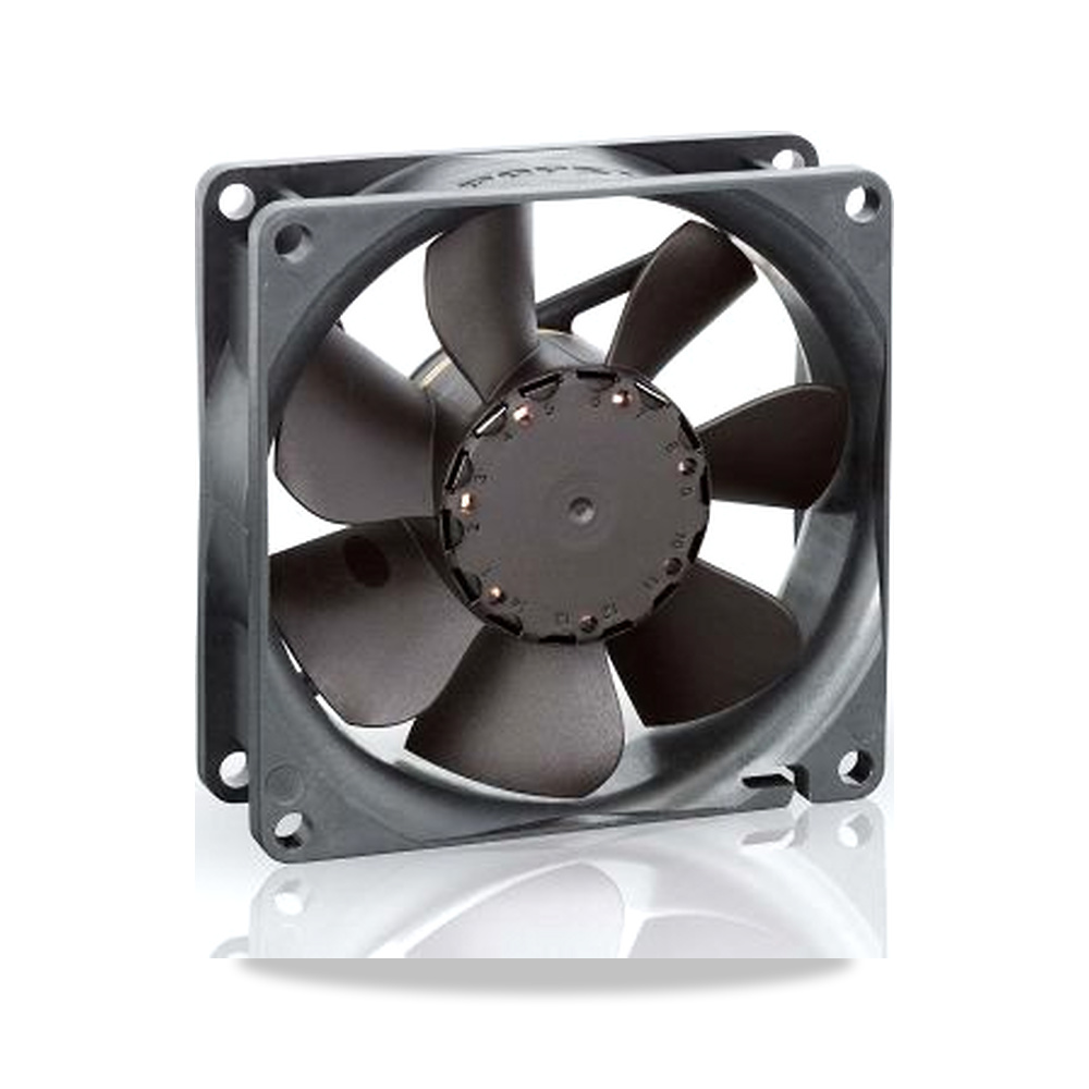 صورة منتج مروحة شفط وتبريد محورية (Axial Fan) 24 فولت 2.8 واط 120 مللي أمبير 80 مم 25 مم ebm-papst موديل 8414NGH - كود الصنف reemco-2027-0897718 - ماركة يباع من خلال reemco - توريد وتصوير حصري لشركة ريمكو القابضة السعودية
