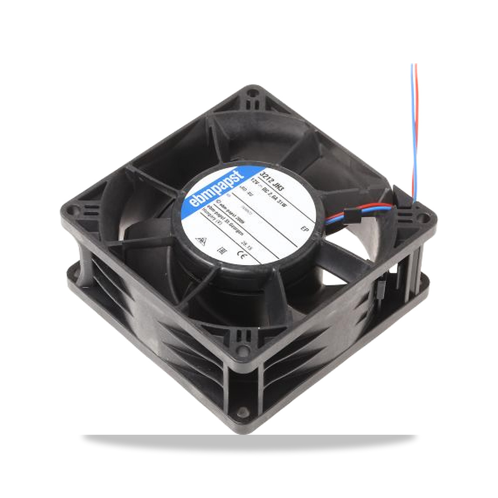 صورة منتج مروحة شفط وتبريد محورية (Axial Fan) 12 فولت 31 واط 92 مم 38 مم IP68 ebm-papst موديل 3212JH3 - كود الصنف reemco-2027-0898391 - ماركة يباع من خلال reemco - توريد وتصوير حصري لشركة ريمكو القابضة السعودية