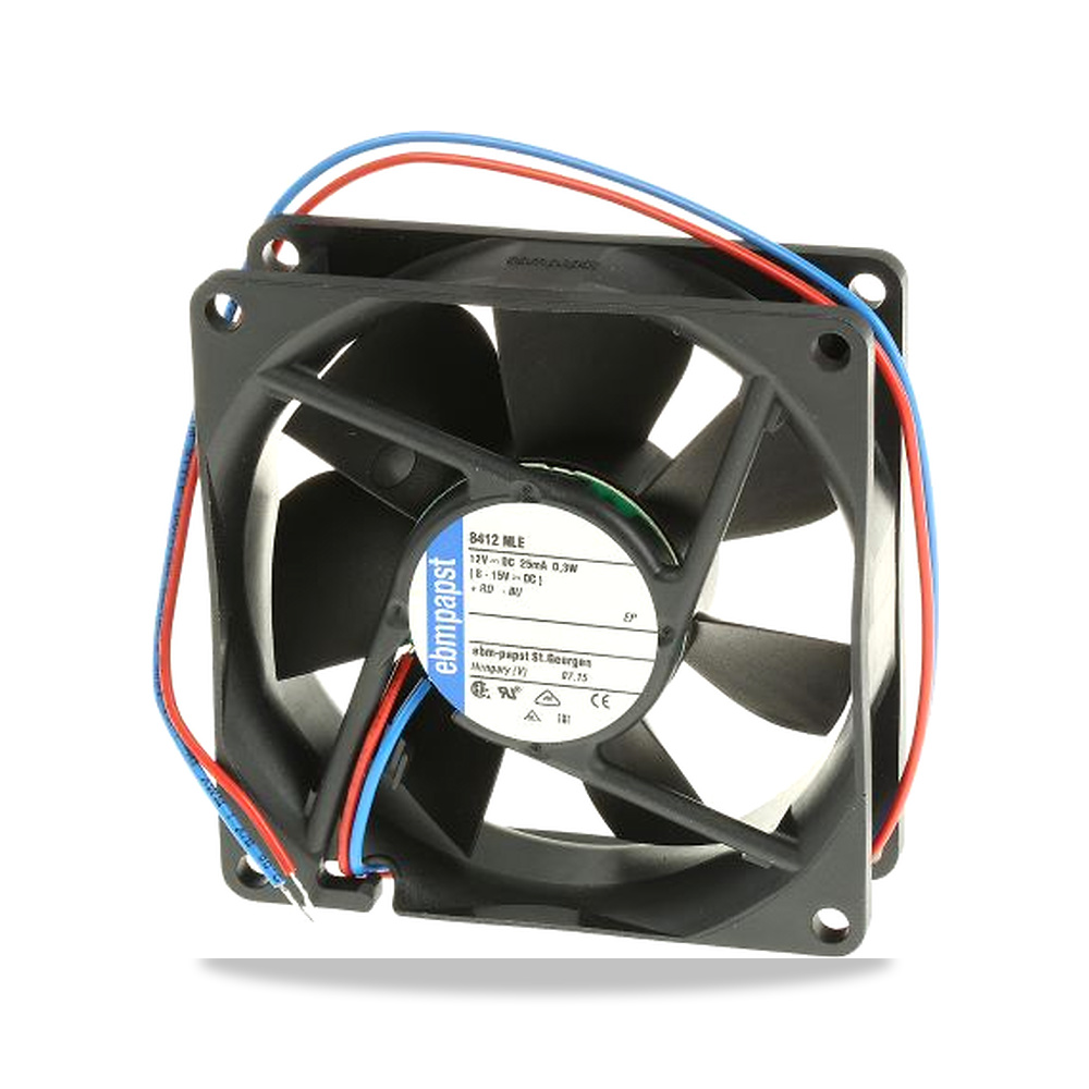 صورة منتج مروحة شفط وتبريد محورية (Axial Fan) 12 فولت 25 مللي أمبير 80 مم 25 مم IP68 ebm-papst موديل 8412NLE - كود الصنف reemco-2027-0899075 - ماركة يباع من خلال reemco - توريد وتصوير حصري لشركة ريمكو القابضة السعودية
