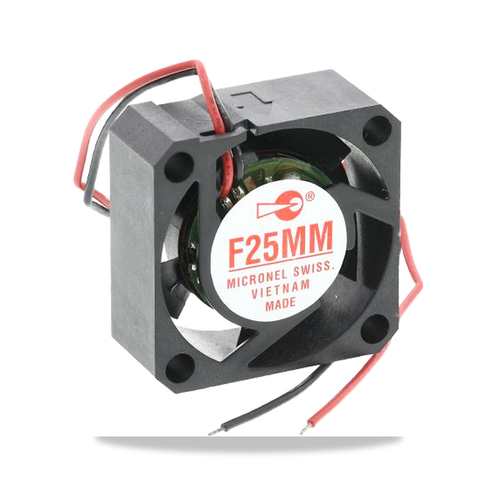 صورة منتج مروحة شفط وتبريد محورية (Axial Fan) 12 فولت 80 مللي أمبير 25 مم 10 مم Micronel موديل F25MM-012XK-9 - كود الصنف reemco-2027-0899169 - ماركة يباع من خلال reemco - توريد وتصوير حصري لشركة ريمكو القابضة السعودية