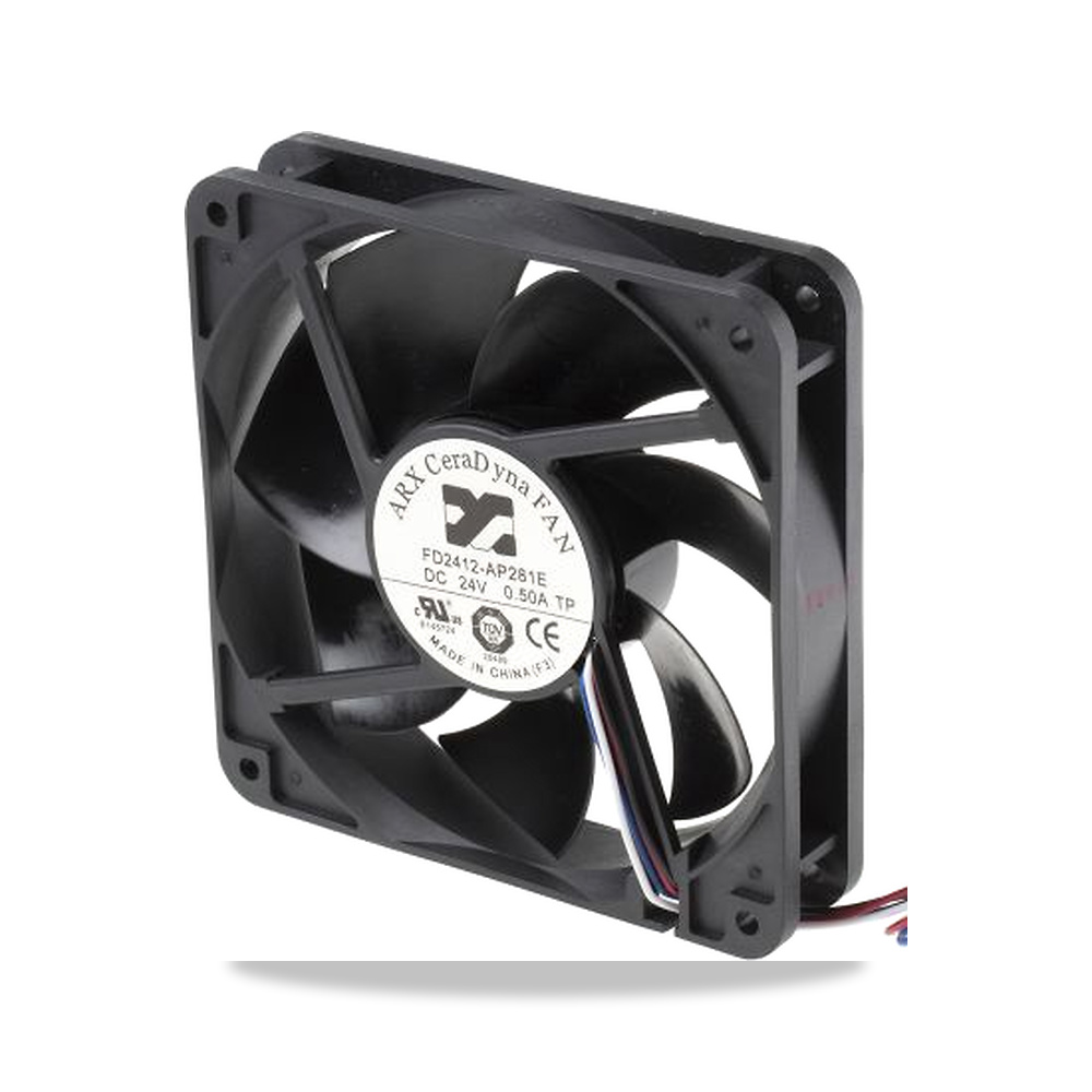صورة منتج مروحة شفط وتبريد محورية (Axial Fan) سيراميك وخزف رمان بلي ومحمل دوران 24 فولت 11.28 موديل FD2412-AP281E2AL - كود الصنف reemco-2027-0900958 - ماركة يباع من خلال reemco - توريد وتصوير حصري لشركة ريمكو القابضة السعودية