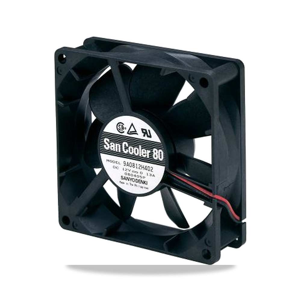 صورة منتج مروحة شفط وتبريد محورية (Axial Fan) 24 فولت 1.68 واط 70 مللي أمبير 9 أمبير 80 مم Sanyo Denki موديل 9A0824H401 - كود الصنف reemco-2027-0902558 - ماركة يباع من خلال reemco - توريد وتصوير حصري لشركة ريمكو القابضة السعودية