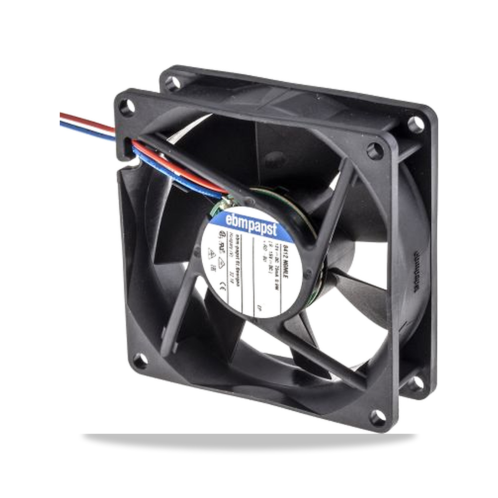 صورة منتج مروحة شفط وتبريد محورية (Axial Fan) 12 فولت 75 مللي أمبير 80 مم 25 مم IP68 ebm-papst موديل 8412 NGMLE - كود الصنف reemco-2027-0905890 - ماركة يباع من خلال reemco - توريد وتصوير حصري لشركة ريمكو القابضة السعودية