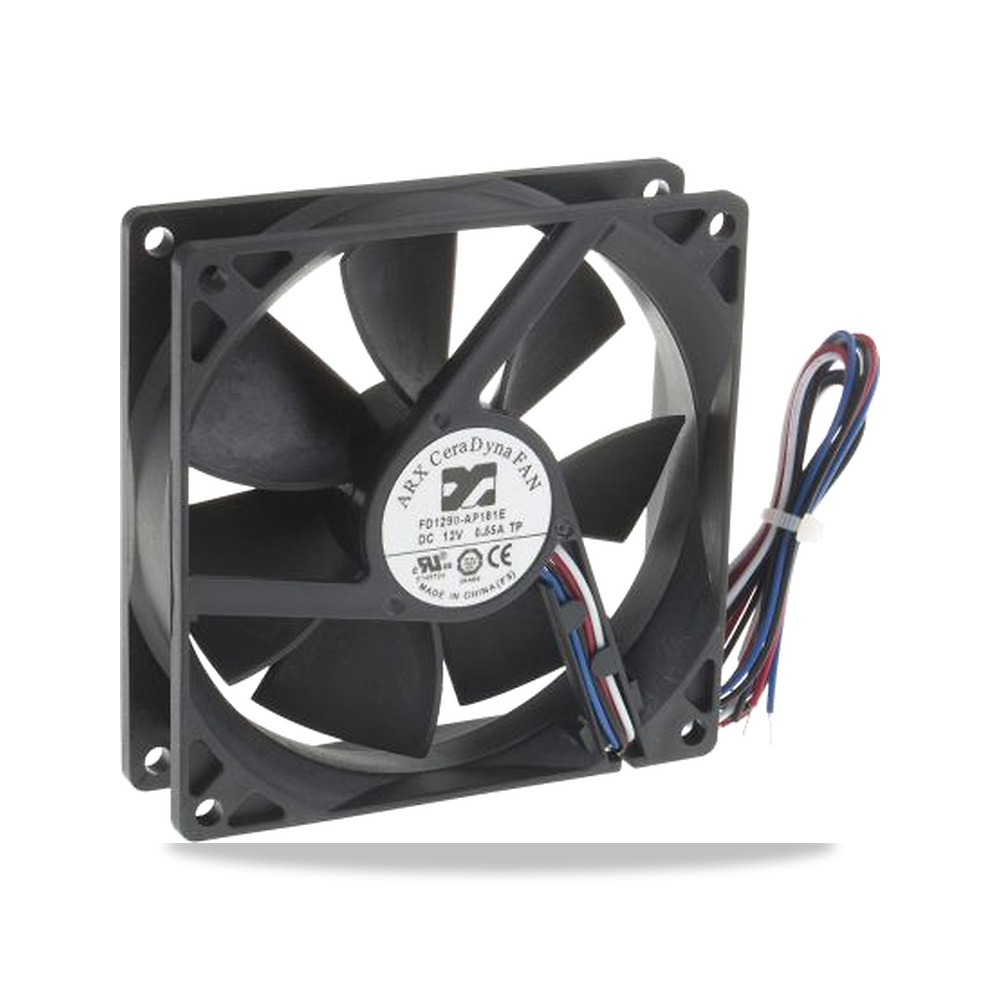 صورة منتج مروحة شفط وتبريد محورية (Axial Fan) سيراميك وخزف رمان بلي ومحمل دوران 12 فولت 6 واط موديل FD1290-AP181E3AL - كود الصنف reemco-2027-0907467 - ماركة يباع من خلال reemco - توريد وتصوير حصري لشركة ريمكو القابضة السعودية