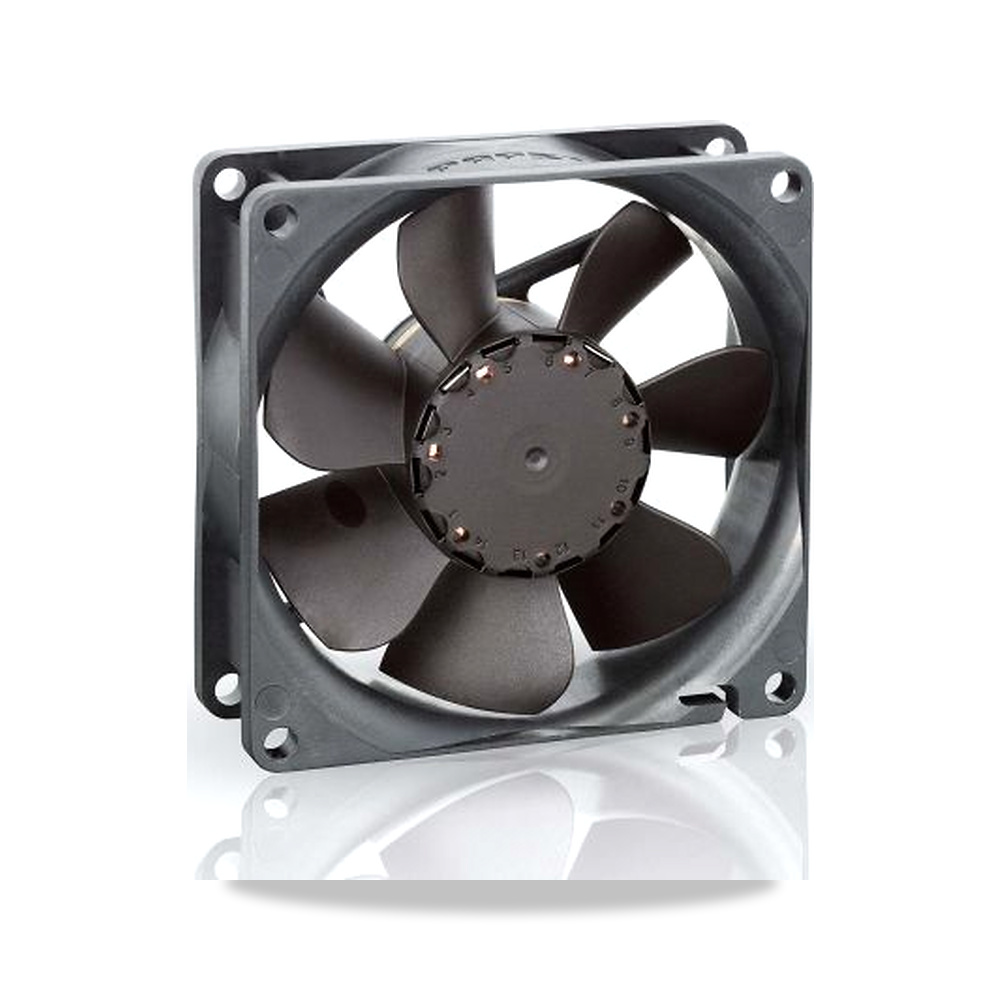 صورة منتج مروحة شفط وتبريد محورية (Axial Fan) 12 فولت 3 واط 280 مللي أمبير 80 مم 25 مم ebm-papst موديل 8412N/2GHP - كود الصنف reemco-2027-0909010 - ماركة يباع من خلال reemco - توريد وتصوير حصري لشركة ريمكو القابضة السعودية