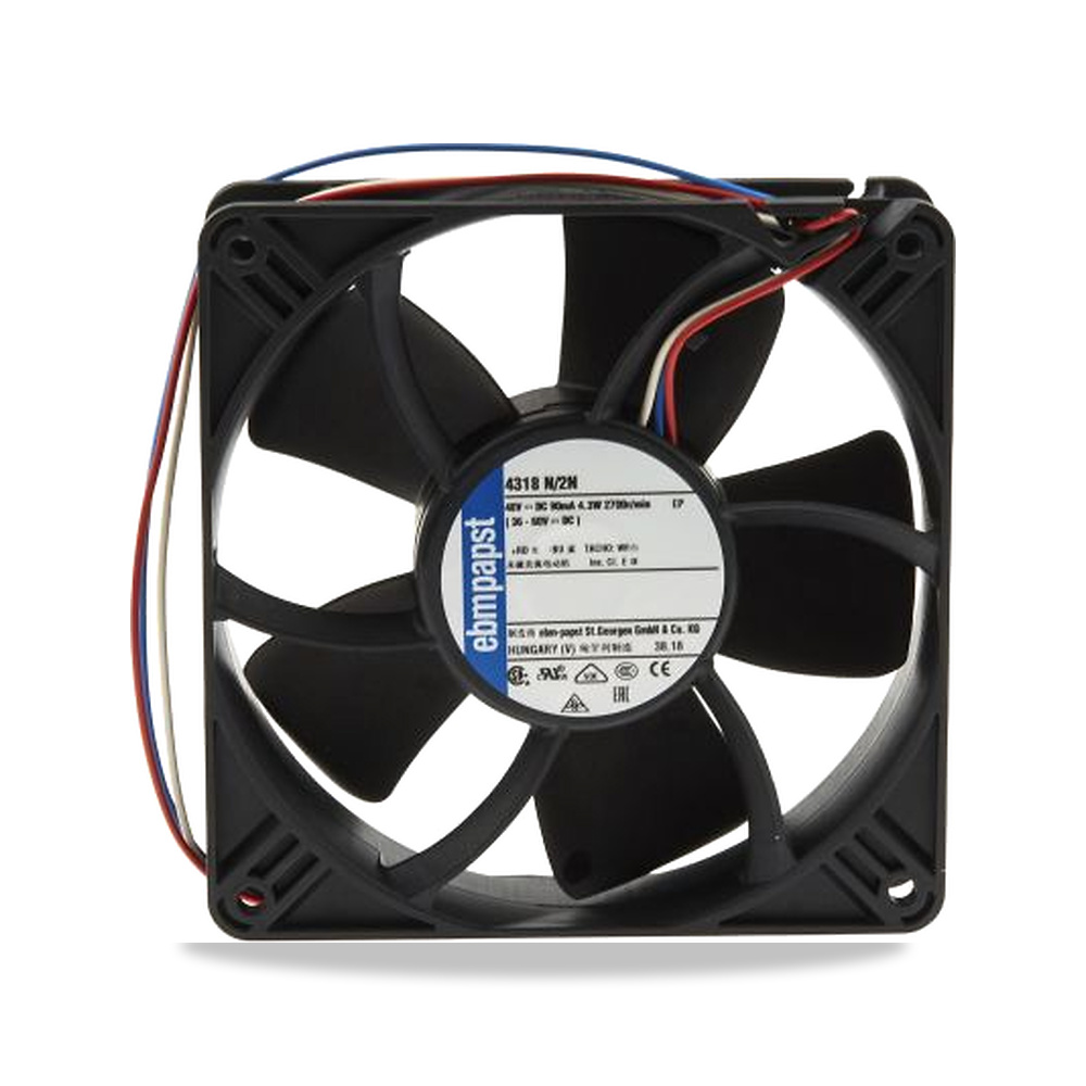 صورة منتج مروحة شفط وتبريد محورية (Axial Fan) 48 فولت 4 واط 0.12 أمبير 119 مم 32 مم ebm-papst موديل 4318N/2N - كود الصنف reemco-2027-0909375 - ماركة يباع من خلال reemco - توريد وتصوير حصري لشركة ريمكو القابضة السعودية