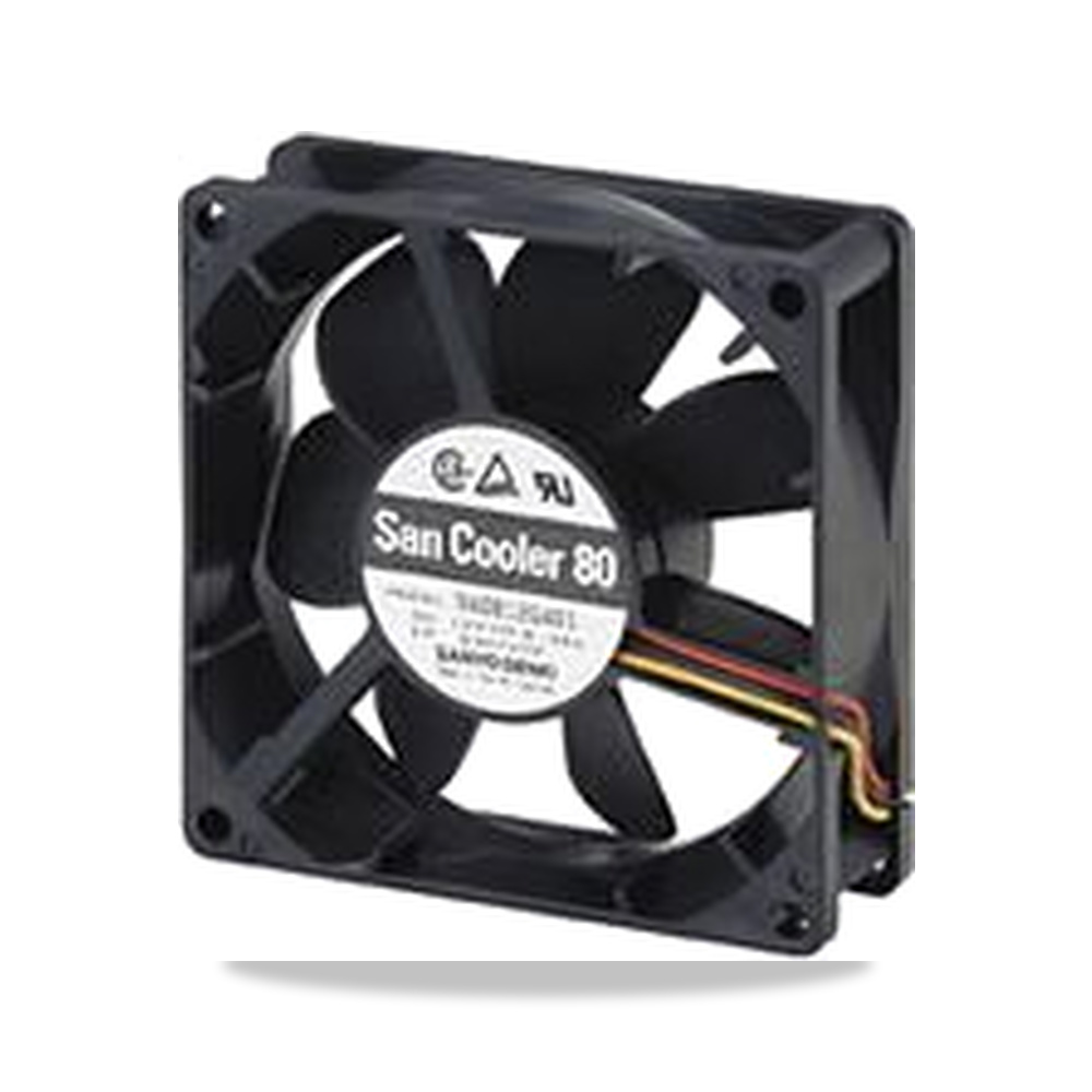 صورة منتج مروحة شفط وتبريد محورية (Axial Fan) 12 فولت 1.56 واط 130 مللي أمبير 9 أمبير 25 مم Sanyo Denki موديل 9A0812H4011 - كود الصنف reemco-2027-0910082 - ماركة يباع من خلال reemco - توريد وتصوير حصري لشركة ريمكو القابضة السعودية