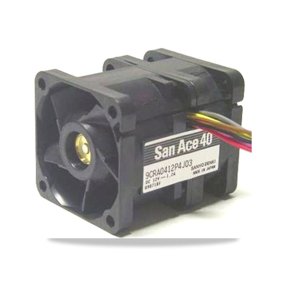 صورة منتج مروحة شفط وتبريد محورية (Axial Fan) 12 فولت 19.2 واط 1.6 أمبير 48 مم 40 مم Sanyo Denki موديل 9CRA0412P4K03 - كود الصنف reemco-2027-0910084 - ماركة يباع من خلال reemco - توريد وتصوير حصري لشركة ريمكو القابضة السعودية