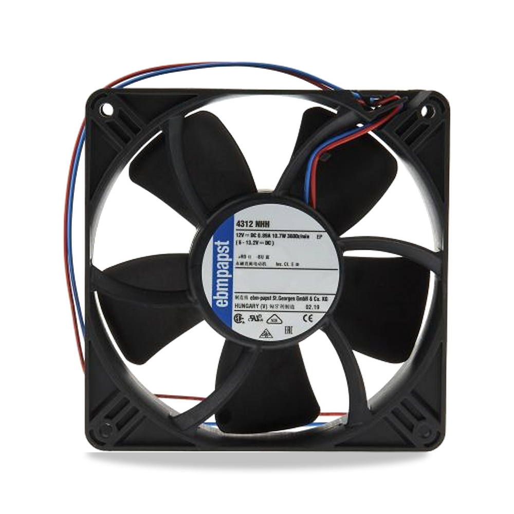 صورة منتج مروحة شفط وتبريد محورية (Axial Fan) 12 فولت 8.3 واط 0.12 أمبير 119 مم 32 مم ebm-papst موديل 4312NHH - كود الصنف reemco-2027-0910195 - ماركة يباع من خلال reemco - توريد وتصوير حصري لشركة ريمكو القابضة السعودية