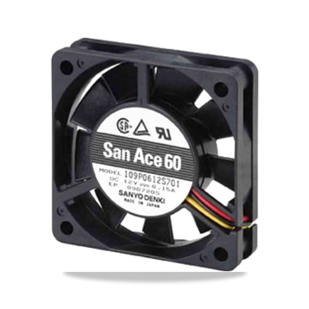 صورة منتج مروحة شفط وتبريد محورية (Axial Fan) 12 فولت 1.08 واط 90 مللي أمبير 60 مم 15 مم Sanyo Denki موديل 109P0612H701 - كود الصنف reemco-2027-0912004 - ماركة يباع من خلال reemco - توريد وتصوير حصري لشركة ريمكو القابضة السعودية
