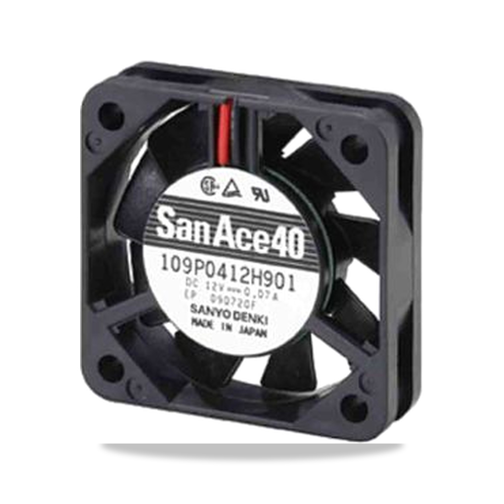 صورة منتج مروحة شفط وتبريد محورية (Axial Fan) 5 فولت 160 مللي أمبير 40 مم 10 مم IP68 Sanyo Denki موديل 109P0405H901 - كود الصنف reemco-2027-0912402 - ماركة يباع من خلال reemco - توريد وتصوير حصري لشركة ريمكو القابضة السعودية