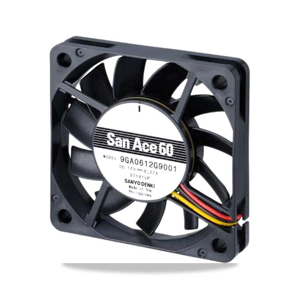 صورة منتج مروحة شفط وتبريد محورية (Axial Fan) 12 فولت 30 مللي أمبير 60 مم 10 مم Sanyo Denki موديل 9GA0612L9001 - كود الصنف reemco-2027-0913251 - ماركة يباع من خلال reemco - توريد وتصوير حصري لشركة ريمكو القابضة السعودية