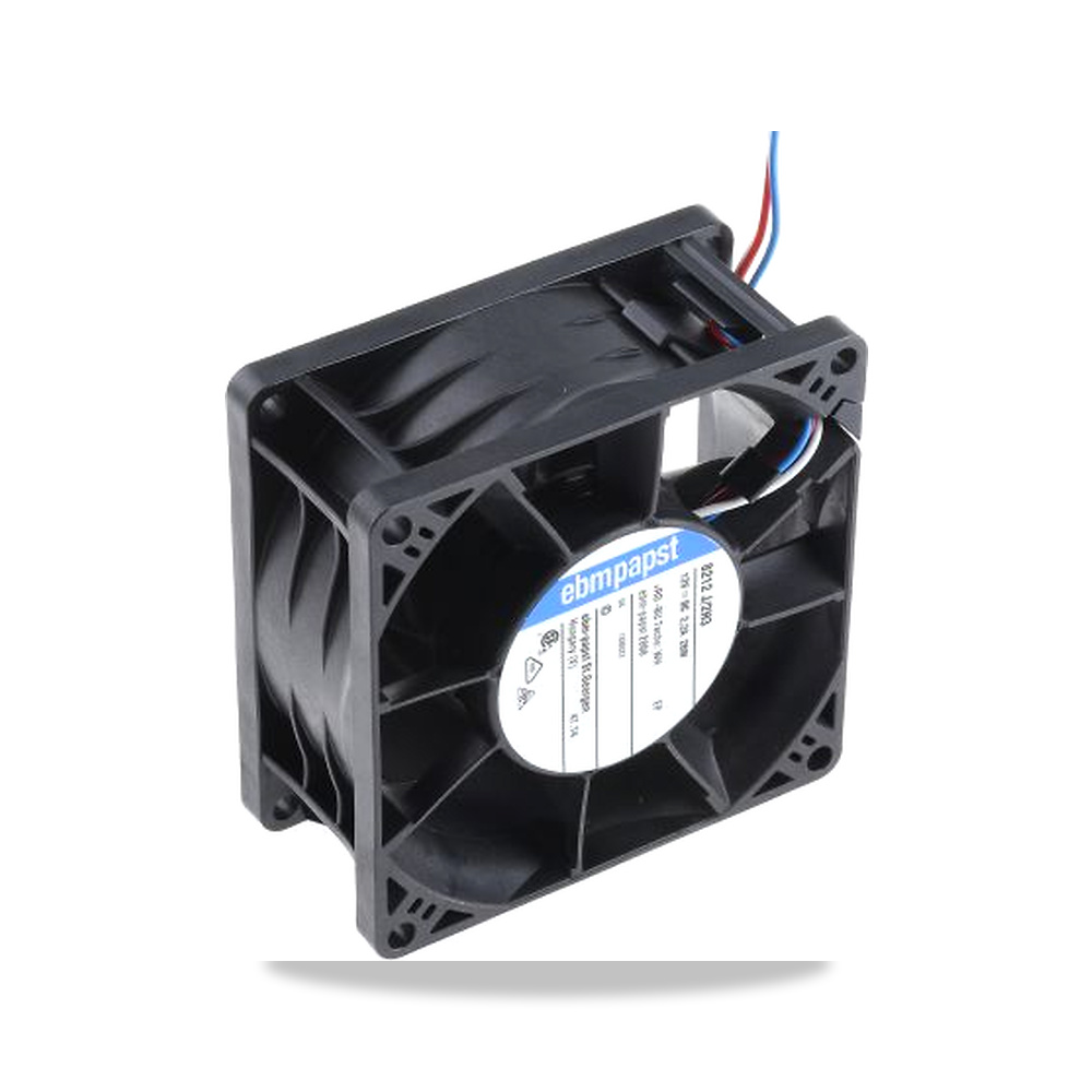 صورة منتج مروحة شفط وتبريد محورية (Axial Fan) 12 فولت 26 واط 2.16 أمبير 80 مم 38 مم ebm-papst موديل 8212J/2H3-RS0 - كود الصنف reemco-2027-0913801 - ماركة يباع من خلال reemco - توريد وتصوير حصري لشركة ريمكو القابضة السعودية