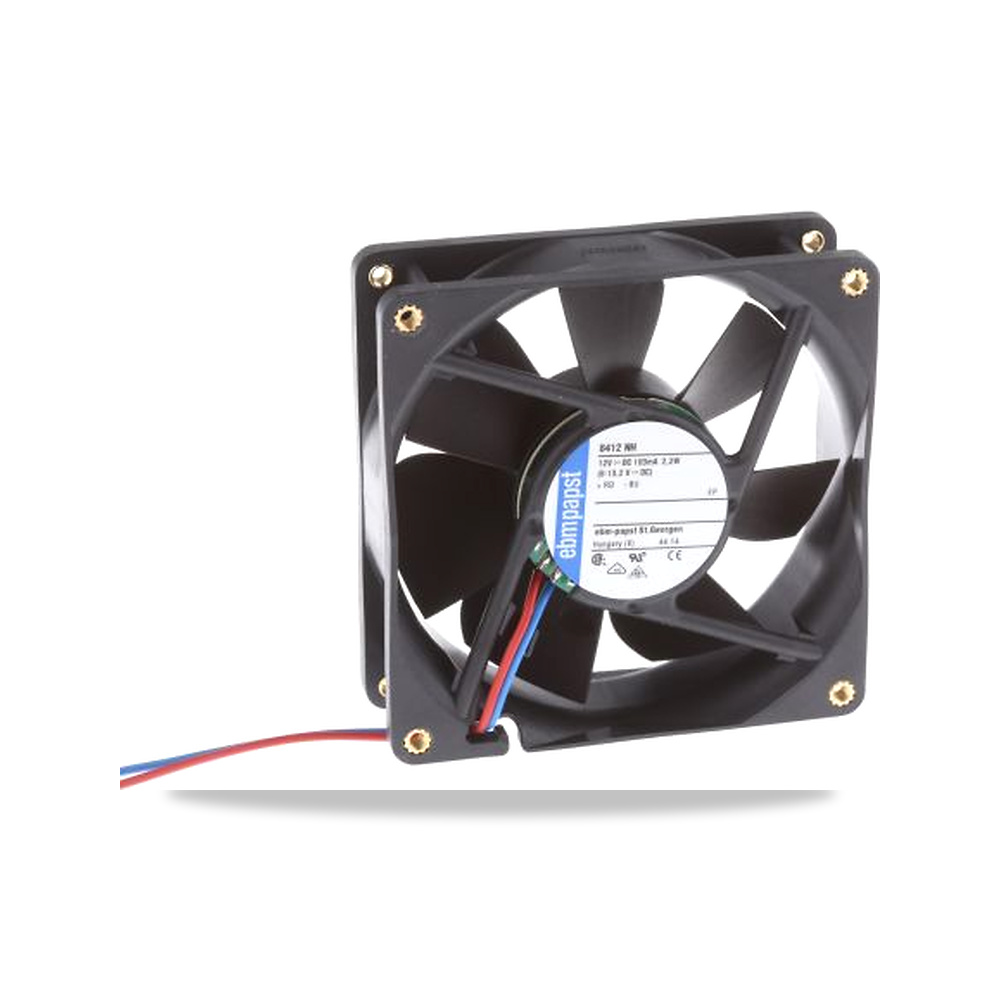 صورة منتج مروحة شفط وتبريد محورية (Axial Fan) مروحة تهوية وتبريد 12 فولت 2.2 واط 80 مم 25 مم IP20 ebm-papst موديل 8412NH-RS0 - كود الصنف reemco-2027-0913803 - ماركة يباع من خلال reemco - توريد وتصوير حصري لشركة ريمكو القابضة السعودية