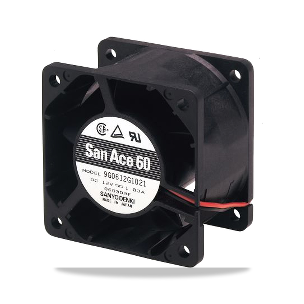 صورة منتج مروحة شفط وتبريد محورية (Axial Fan) 12 فولت 18.5 واط 1.54 أمبير 60 مم 38 مم Sanyo Denki موديل 9G0612G1021 - كود الصنف reemco-2027-0914349 - ماركة يباع من خلال reemco - توريد وتصوير حصري لشركة ريمكو القابضة السعودية