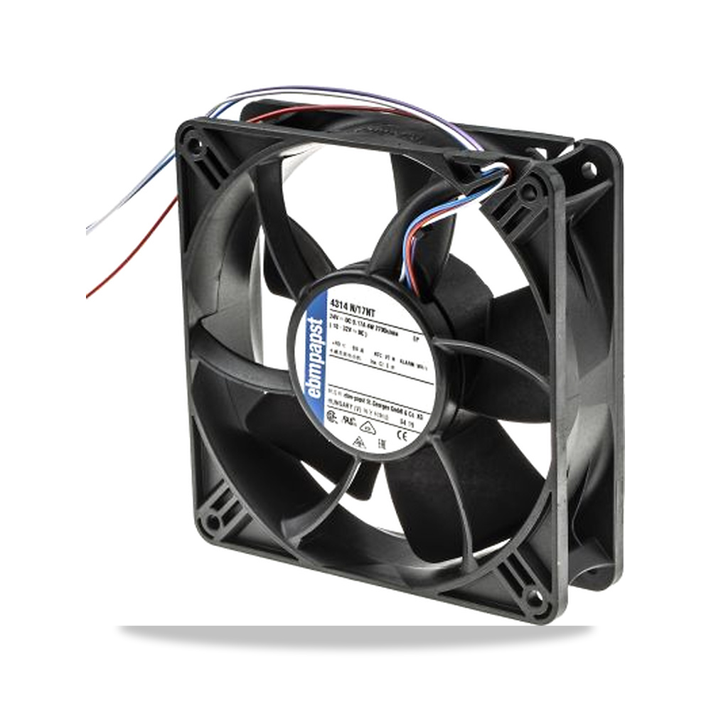 صورة منتج مروحة شفط وتبريد محورية (Axial Fan) 24 فولت 4 واط 0.12 أمبير 119 مم 32 مم ebm-papst موديل 4314N/17NT - كود الصنف reemco-2027-0914744 - ماركة يباع من خلال reemco - توريد وتصوير حصري لشركة ريمكو القابضة السعودية