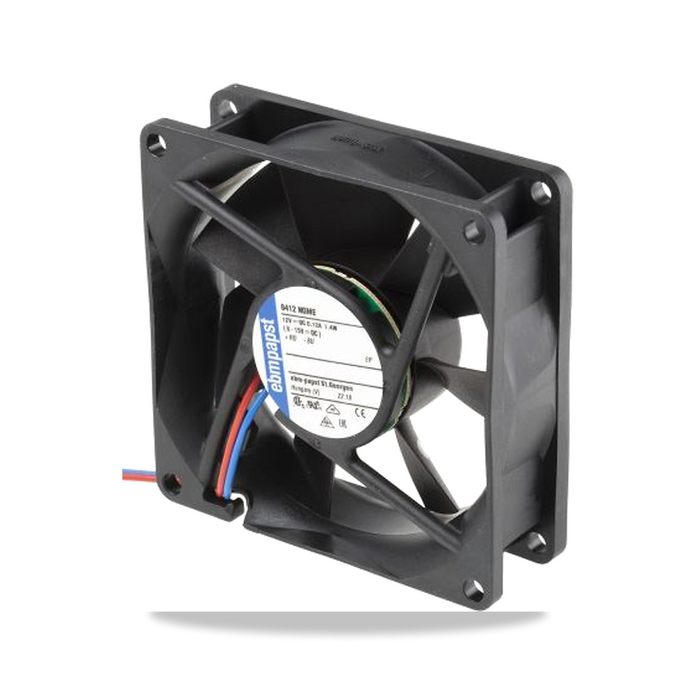 صورة منتج مروحة شفط وتبريد محورية (Axial Fan) 12 فولت 1.4 واط 80 مم 25 مم IP54 ebm-papst موديل 8412NGME - كود الصنف reemco-2027-0915244 - ماركة يباع من خلال reemco - توريد وتصوير حصري لشركة ريمكو القابضة السعودية