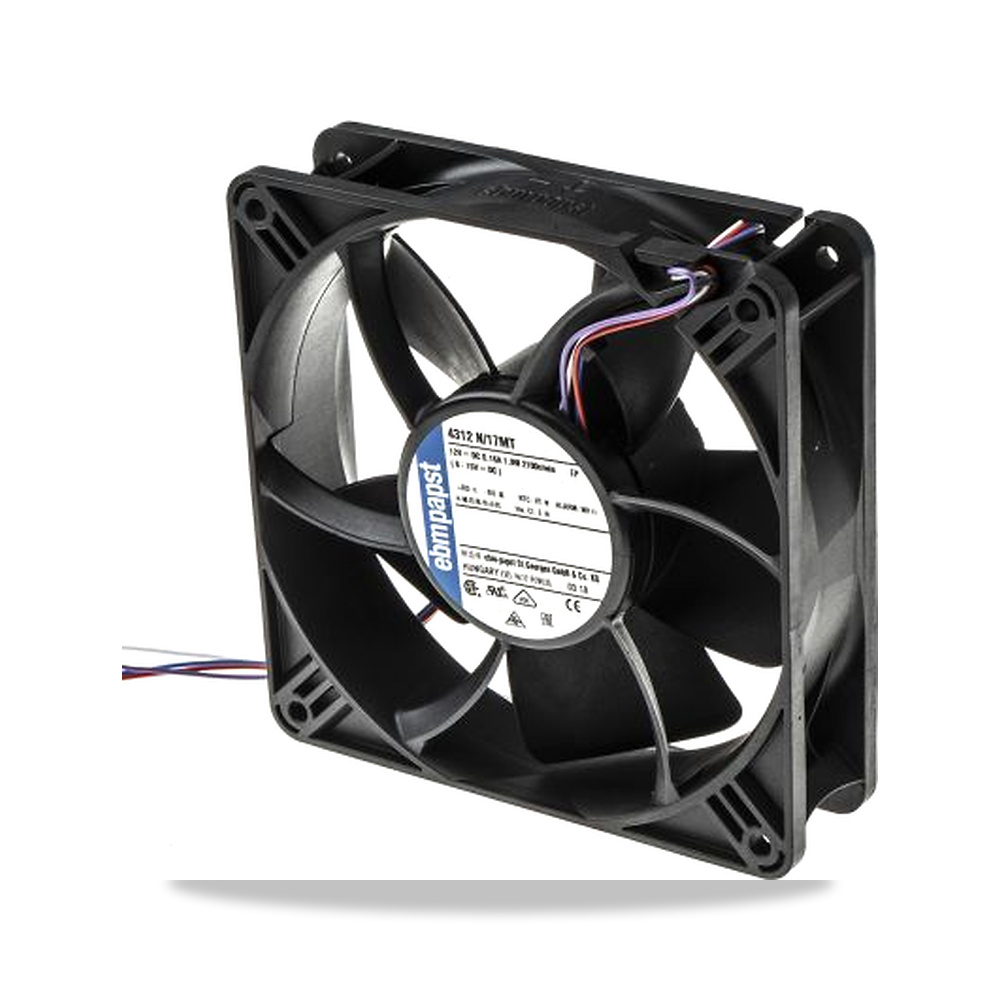 صورة منتج مروحة شفط وتبريد محورية (Axial Fan) 12 فولت 1.9 واط 0.12 أمبير 119 مم 32 مم ebm-papst موديل 4312N/17MT - كود الصنف reemco-2027-0915768 - ماركة يباع من خلال reemco - توريد وتصوير حصري لشركة ريمكو القابضة السعودية