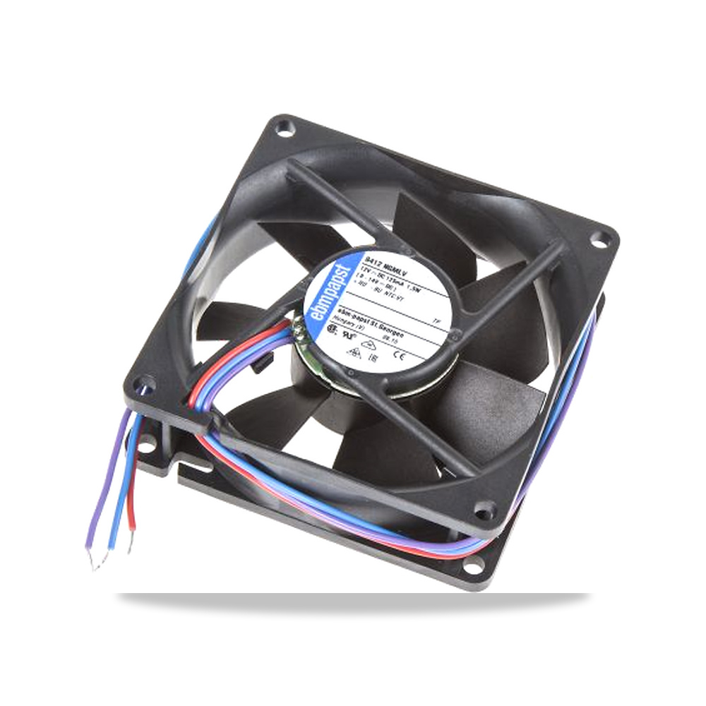 صورة منتج مروحة شفط وتبريد محورية (Axial Fan) 12 فولت 1.5 واط 125 مللي أمبير 80 مم 25 مم ebm-papst موديل 8412NGMLV - كود الصنف reemco-2027-0917469 - ماركة يباع من خلال reemco - توريد وتصوير حصري لشركة ريمكو القابضة السعودية