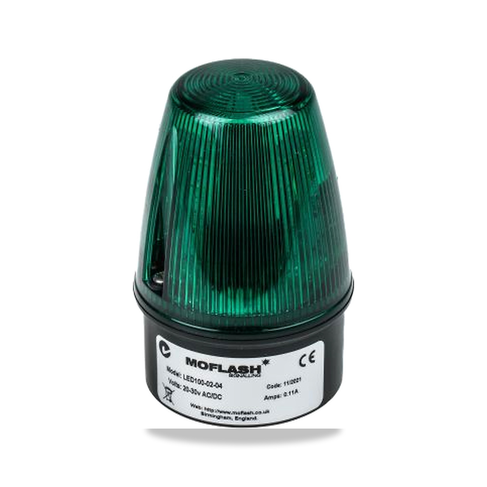 صورة منتج لمبة ومصدر إنارة أخضر لمبة إضاءة 17 فولت IP65 30 فولت 72 مم Moflash موديل LED100-02-04 - كود الصنف reemco-2027-0920630 - ماركة يباع من خلال reemco - توريد وتصوير حصري لشركة ريمكو القابضة السعودية