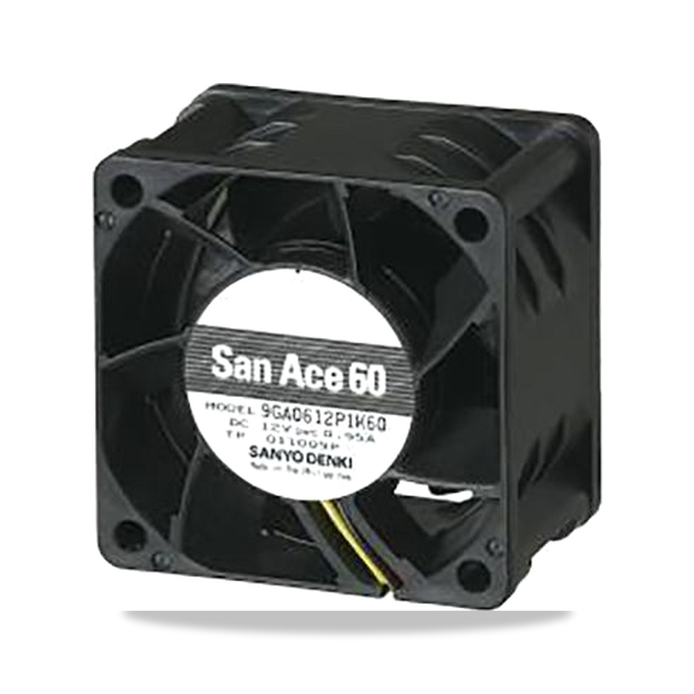 صورة منتج مروحة شفط وتبريد محورية (Axial Fan) 12 فولت 11.4 واط 950 مللي أمبير 60 مم 38 مم Sanyo Denki موديل 9GA0612P1K03 - كود الصنف reemco-2027-0921828 - ماركة يباع من خلال reemco - توريد وتصوير حصري لشركة ريمكو القابضة السعودية