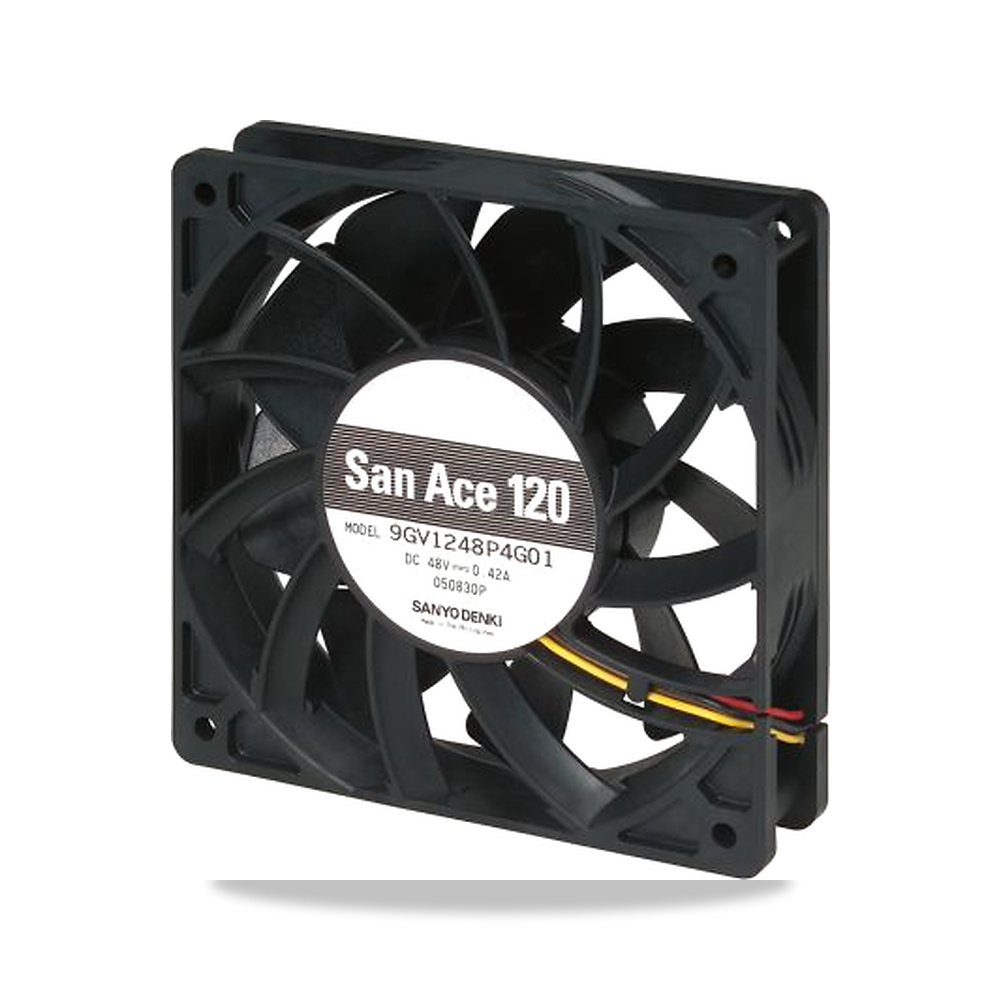 صورة منتج مروحة شفط وتبريد محورية (Axial Fan) 12 فولت 20.16 واط 1.68 أمبير 120 مم 25.4 مم Sanyo Denki موديل 9GV1212P4G01 - كود الصنف reemco-2027-0921829 - ماركة يباع من خلال reemco - توريد وتصوير حصري لشركة ريمكو القابضة السعودية