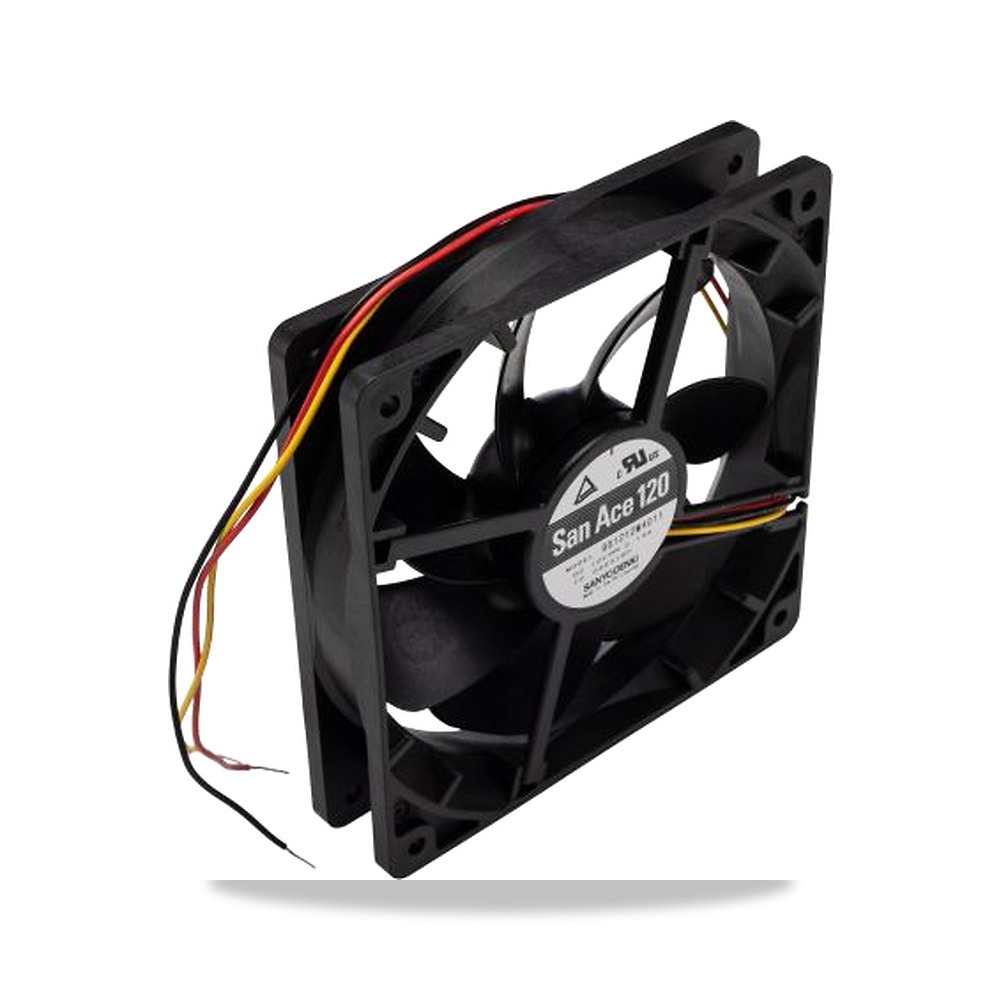 صورة منتج مروحة شفط وتبريد محورية (Axial Fan) 12 فولت 1.56 واط 130 مللي أمبير 120 مم 25 مم Sanyo Denki موديل 9S1212M4011 - كود الصنف reemco-2027-0922424 - ماركة يباع من خلال reemco - توريد وتصوير حصري لشركة ريمكو القابضة السعودية