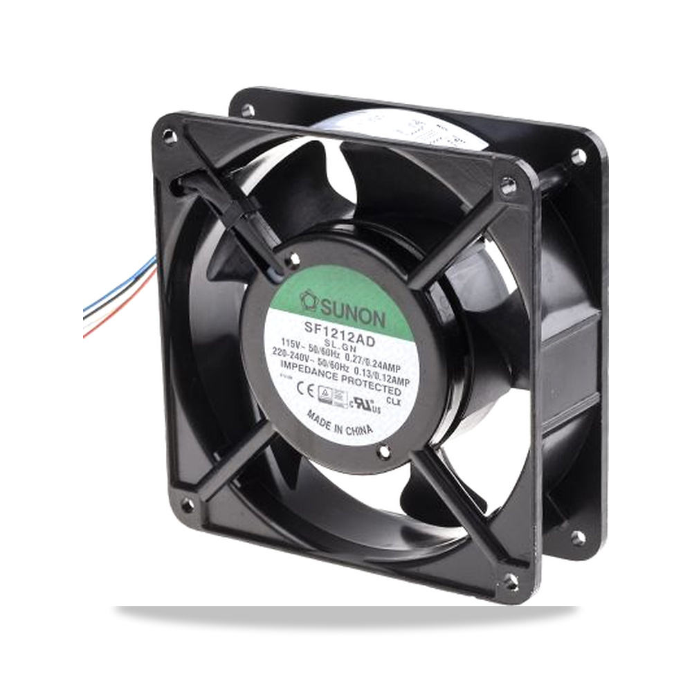 صورة منتج مروحة شفط وتبريد محورية (Axial Fan) رمان بلي ومحمل دوران 230 فولت 19 واط 240 مللي أمبير موديل SF1212AD-SL.GN - كود الصنف reemco-2027-0923672 - ماركة يباع من خلال reemco - توريد وتصوير حصري لشركة ريمكو القابضة السعودية